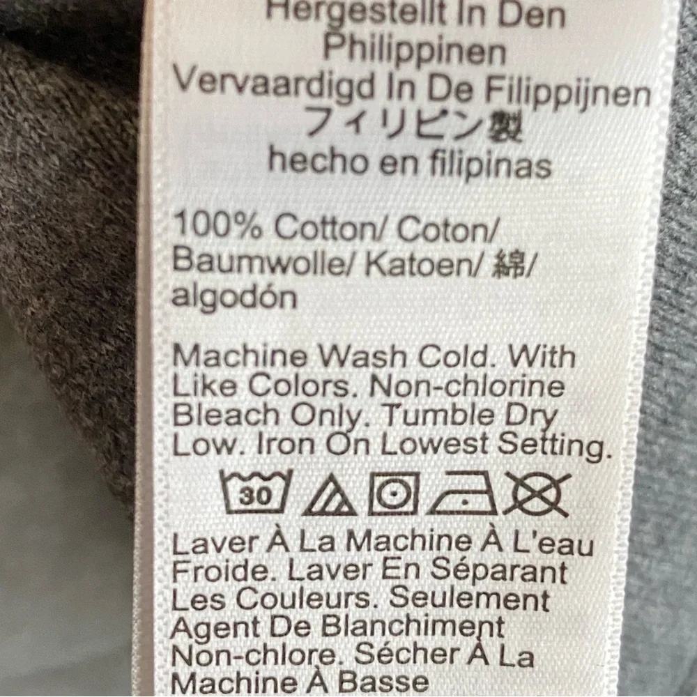 J crew Henley vintage-wash cotton Thick knit long sleeve minimalist Shirt L